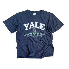 Vintage 90's NCAA Yale Bulldogs University T Shirt Measures 22 x 29 Any questions or additional info you need feel free to send a message. Thanks for looking, I add vintage items daily to the shop! Vintage Logo Print Tops For College, Vintage Screen Print Tops For College, Vintage Graphic Print Tops For College, Vintage Cotton T-shirt For College, Vintage Fan Merchandise T-shirt With Letter Print, College T Shirts Design, Vintage College Tops With Letter Print, Vintage College T-shirt With Graphic Print, 90s Style Cotton T-shirt With Vintage Print