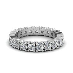 4.20 Ct Women Round Diamond Eternity Band Ring Solid Eternity Band Eternity Wedding Bands, Round Diamond Eternity Band, Diamond Earrings Studs Round, Celtic Wedding Rings, Eternity Rings, Diamond Eternity Band, Eternity Band Ring, Round Diamond Engagement Rings, Ladies Diamond Rings