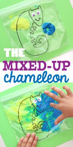 the mixed - up chamelon art project for kids