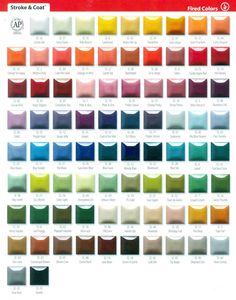 the color chart for all kinds of sheets and pillowcases, with different colors