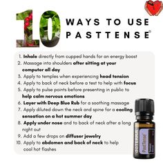 Doterra Past Tense, Past Tense Doterra, Aroma Massage, Deep Blue Doterra, Deep Blue Rub, Peppermint Plants, After Exercise, Roll On Bottles