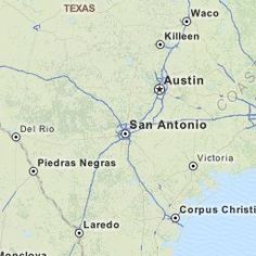 a map with all the towns and roads in texas, including two cities that have been named