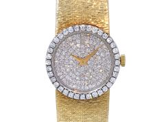 14k yellow gold and diamond bezel and dial by Concorde Designer: Concorde Metal: 14K Yellow Gold Bezel Diamond, Gold Watch, Womens Watches, Gems, Yellow Gold, Yellow, Gold, Design