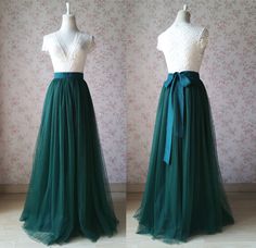 Dark Green Floor Length Tulle Skirt Green Wedding Bridesmaid Skirt with Bow knot Princess Skirt on Storenvy Bridesmaid Skirt, Tulle Skirts Outfit, Skirt With Bow, Bridesmaid Skirts, Green Floor, Red Plaid Skirt, Clothing Studio, Princess Skirt, Green Flooring