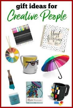 gift ideas for creative people with text overlay