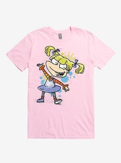 Rugrats Angelica T-Shirt, CHARITY PINK Tommy T Shirt, T Shirt Image, Custom Cartoons, Rock T Shirts, Diy Shirt, Guys And Girls, Quality T Shirts, Outfits Casuales, White T