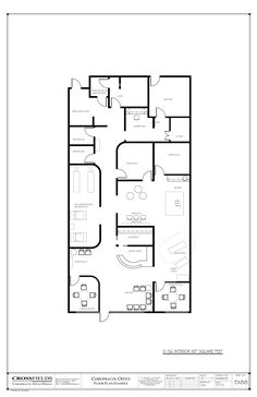 an office floor plan with two desks and three chairs