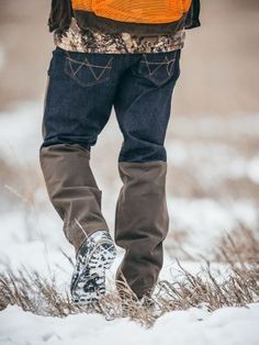 MADE FOR REAL OUTDOORSMEN Function comes first in our ATG by Wrangler™ collection, and our Upland pants are no exception. Equipped with features such as reinforced leg panels, a utility knife pocket, and our durable, water-repellant finish, these pants are made for serious outdoorsmen looking for clothes that keep up through whatever nature has in store. Whether you're wading across streams or making your way through muddy grounds, these pants help keep you dry so you can keep moving in comfort. Utility Jeans With Belt Loops For Outdoor, Outdoor Jeans With Straight Leg And Belt Loops, Utility Denim Bottoms For Outdoor, Rugged Outdoor Pants With Hip Pockets, Rugged Straight Leg Outdoor Pants, Rugged Straight Leg Pants For Outdoor, Outdoor Dark Wash Bottoms With Pockets, Straight Leg Denim Pants For Outdoor, Rugged Straight Leg Bottoms For Outdoor