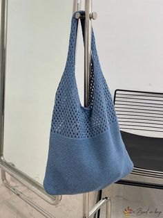 Bird in Bag - Cozy Outfit Casual Blue Shoulder Bag For Winter, Casual Knitted Bags For Winter, Casual Knitted Winter Bag, Casual Winter Knitted Bag, Casual Blue Knitted Shoulder Bag, Casual Winter Shoulder Bag, Casual Hobo Bag For Fall, Casual Hobo Bag For Fall Season, Casual Knitted Shoulder Bag