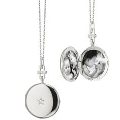 Twinkle Star Sapphire Locket Necklace Star Locket, Sapphire Anniversary, Diamond Locket, Monica Rich Kosann, Silver Locket Necklace, Star Silver, Sterling Silver Locket, Silver Locket, Jewelry Lockets