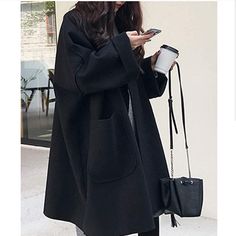 Perfect For Winter And Fall! Adorable, Trend Coat Black Long Sleeve Blazer For Everyday, Black Long Sleeve Everyday Blazer, Black Everyday Blazer With Long Sleeves, Black Blazer For Everyday Fall Wear, Everyday Black Blazer For Fall, Black Winter Blazer For Everyday, Winter Black Everyday Blazer, Everyday Winter Black Blazer, Black Everyday Winter Blazer