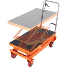 a hand truck with a table on it