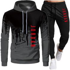 Men Tracksuit Set Hooded Sweatshirt+pants – murass Drawstring Outfit, Men Tracksuit, Tracksuit Men, Man Set, Tracksuit Set, Sports Suit, Casual Sets, Hooded Pullover, Michael Jordan