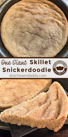 one glut skillet snickkerdoodle is in the pan