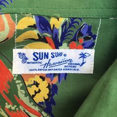 "PLEASE ASK ANY QUESTION BEFORE BUYING THIS IS USED CLOTHING PLEASE DONT EXPECTED IT TO BE LIKE NEW OR IN PRISTINE CONDITION Rare!! SUN SURF Hawaii Shirt Rayon Aloha Design Sugar Cane Japanese Brand Full Print Surf Picnic Beach Size Large tag sun surf material rayon 100% saiz on tag L (large) Mesasures About ( Approximately) -Armpit to Ampit : 22.5 inch -Length (back collar down) : 29 inch condition used good condition 8/10 **No Tears No Stains And No Hole** Payment : ((Accept \"PAYPAL\" Only))" Retro Hawaiian Beach Shirt For Spring, Retro Hawaiian Shirt For Spring Beach, Retro Spring Beach Hawaiian Shirt, Green Hawaiian Shirt With Graphic Print, Vintage Green Hawaiian Shirt For Summer, Printed Green Camp Shirt For Beach Season, Vintage Green Camp Shirt For Beach, Green Printed Camp Shirt For Beach Season, Vintage Green Camp Shirt For The Beach