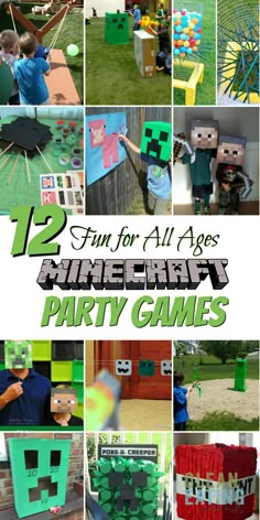 the ultimate minecraft party games for kids to play in their own backyard or yard