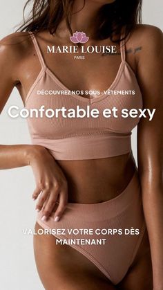 Un sous-vêtement féminin à porter toute la journée sans aucune gêne ! Les coutures sont fines et les coques sont retirables dans le soutien-gorge. Un ensemble simple et sexy en plusieurs coloris. Composé d'un soutien-gorge et d'un tanga. Lookbook, Sports Bra, Bra, Sports, Clothes