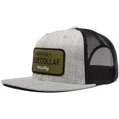 Troll Co. Premium Snapback FABRIC: Acrylic-Wool Blend/Polyester MeshVISOR: FlatSWEATBAND: CottonFIT & SIZE: Adjustable Snapback-One Size Fits Most Country Hats, Dope Hats, Flat Bill Hats, Custom Boots, Hat Ideas, Shoe Company, Military Green, Work Boots, Snapback Hat