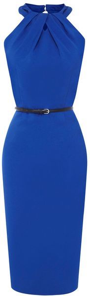 Love this interview dress | http://thepageantplanet.com/category/pageant-wardrobe/ Blue Office, Afrikaanse Mode, Office Chic, Work Fashion, Chic Dress, Dress Blue, Blue Dress, Passion For Fashion