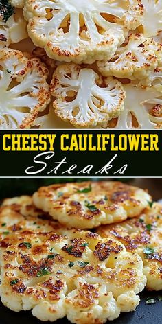 Say hello to your new favorite veggie dish 🥦🧀! These Cheesy Cauliflower Steaks are hearty, healthy, and bursting with flavor. Perfect for any occasion! #VeggieLovers #CheesyDinners #LowCarbCooking #CauliflowerSteaks