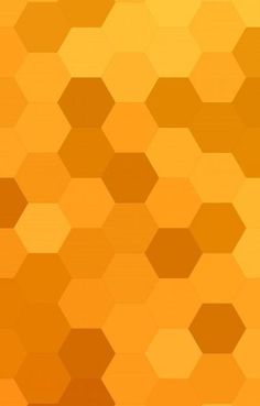 an orange and yellow background with hexagonal shapes