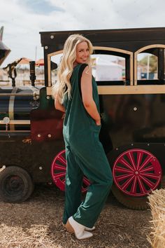 Stay stylish and cozy all season long with THE CECIL CORDUROY OVERALLS IN DARK GREEN. These corduroy overalls in a deep green hue are perfect for fall and winter, and add a cute touch to any outfit. Perfect for both work and play, these overalls are a must-have for your wardrobe! Paired with THE LAYERING CAP SLEEVE TEE IN BLACK BY MIKAROSE Pockets Straight leg 100% polyester Runs true to size. Small (0-4), Medium (4-8), Large (8-12). Inseams: Small: 24.5"; Medium: 25"; Large: 25.5" Length top to Happy Threads, Summer Goddess, Pink Desert, Cap Sleeve Tee, Corduroy Overalls, Exclusive Clothing, Nursing Friendly, Swim Bottoms, Deep Green