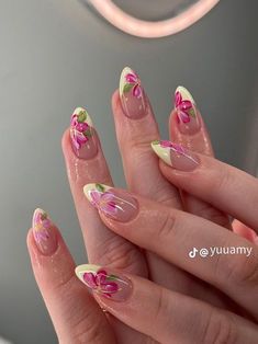 Hawaiian Nails, Paznokcie Hello Kitty, Cute Simple Nails, Summery Nails, Makijaż Smokey Eye, Vacation Nails