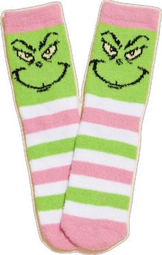 Cute Green Socks For Stocking Stuffers, Green Novelty Socks For Winter, Playful Green Socks For Stocking Stuffers, Playful Green Winter Socks, Grinch Design, Sneaker Heels Wedges, Mississippi State University, Boutique Trends, University Of South Carolina