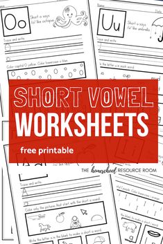 printable worksheets for short - o level students to practice their handwriting skills