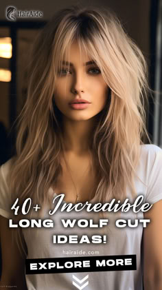 Embrace elegance with long straight hair in a trendy wolf cut featuring curtain bangs. Unleash your style with this chic and versatile look. Explore 40+ other long wolf cut looks. Long Layered Rocker Hair, Long Layered Haircuts With Long Bangs, Long Hair Shag Straight, Styling Long Bangs Tutorial, Long Haircut With Fringe Bangs, Curtain Bangs Long Hair 2024, Thick Hair Long Haircut, Blonde Rockstar Hair, Long Hair With Heavy Bangs