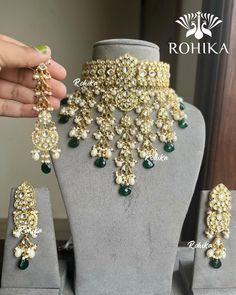 High quality kundan bridal necklace set ❤️❤️, ₹8200 shipping free within India . Product code on website : INAAYAT . 🌟To place an order DM or whatsapp us on +916280926290 OR 🌟Buy it directly on our website www.rohikastore.com. Search for the product with the keyword “INAAYAT” . . . Follow @jewellery_by_rohika for more designs.❤️ . We ship worldwide 🌍 . We customise happiness 💞 . . Ordering procedure : - Make payment through Gpay, phonepe or bank transfer (net-banking) - Share payment scre... Desi Things, Wedding Jewelery, Nigerian Recipes, Indian Wedding Jewelry Sets, Neck Pieces Jewelry, Dream Wedding Decorations, Bridal Jewellery Design, Pakistani Fancy Dresses, Bridal Necklace Set