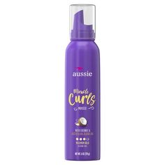 Styling Mousse - Aussie Miracle Curls Mousse with Coconut & Australian Jojoba 6.0 fl oz Aussie Miracle Curls, Aussie Hair, Curly Hair Mousse, Aussie Hair Products, Oil For Curly Hair, Curl Mousse, Styling Mousse, Hands Together, Curl Cream