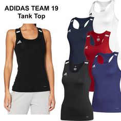 Find Adidas Team 19 Tank Top Climacool Sleeveless Top Women Training Jersey on eBay in the category Clothing, Shoes & Accessories>Women>Women's Clothing>Activewear>Activewear Tops.