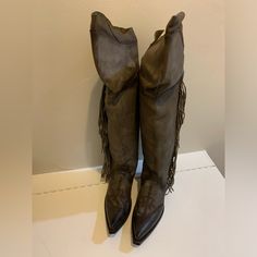 Brand New. Never Worn!! Girl Boots, Fashion Moodboard, Virtual Wardrobe, Fringe Boots, Cow Girl, Mood Board Fashion, Girls Boots, Cowgirl Boots, Black Pepper