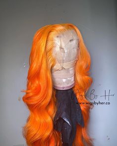 360 Wig, Pretty Hair Color, Hair Laid, Lace Hair, Front Lace Wigs Human Hair, Baddie Hairstyles, Orange Hair, Aesthetic Hair, Light Orange