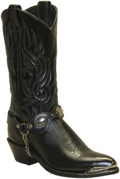 Women's Black Western Boot with Concho Bracelet By Abilene 3585 Black Western Boots Women, Black Western Boots, Classic Embroidery, Boys Cowboy Boots, Girl Cowboy Boots, Lucchese Boots, Womens Cowgirl Boots, Twisted X Boots, Harness Boots