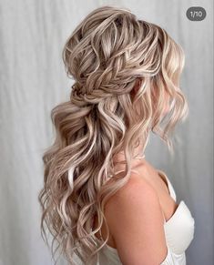 Wedding Hair Half, Wedding Hair Up, Bridesmaid Hair Long, Bridesmaid Hair Makeup, Long Hair Wedding Styles, Wedding Hair Inspiration, Wedding Hair Down