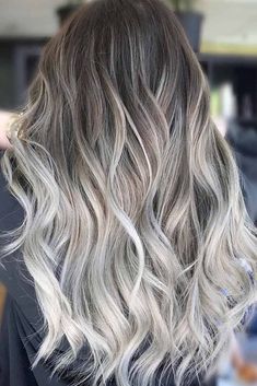 Grey Brown Hair, Hair Color 2017, Grey Ombre Hair, Hair Ombre, Black Hair Color, Grey Ombre, Grey Hair Color