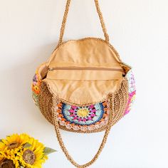 In stock fast shipping from Los Angeles! The Elena Handbags Boho Round Beach Straw Tote is the perfect accessory to elevate your summer style. Handcrafted with eco-friendly woven straw, this stunning boho shoulder bag is sure to make a statement whether you're beach-going, yoga-practicing or running everyday errands. Carry your essentials in style with this chic and sustainable tote. Zipper closureFully linedInside pocketStrap drop: 11 inchesSize: 17.5 in diameter Designer Style ID: 8627 Boho Round Beach Woven Bag, Handmade Straw Woven Shoulder Bag, Summer Beach Bag Eco-friendly Jute Hobo Bag For Summer, Summer Jute Shoulder Hobo Bag, Bohemian Beige Beach Bag With Braided Handles, Bohemian Beach Bag In Natural Fiber For Vacation, Summer Beach Jute Hobo Bag, Bohemian Hobo Bag For Spring Travel, Bohemian Natural Fiber Beach Bag For Vacation, Bohemian Straw Bag With Adjustable Strap For Everyday Use, Bohemian Bags With Adjustable Strap For Beach Season