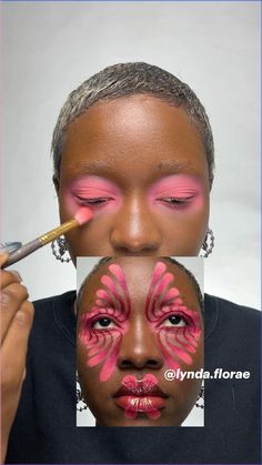 Editorial makeup - makeup tutorial- abstract makeup- experimental makeup - makeup inspo - creative makeup- colorful makeup - spring makeup - graphic liner Experimental Makeup, Makeup Collage, Futuristic Makeup, Wedding Makeup Tutorial, Face Paint Makeup, Graphic Makeup, Cool Makeup Looks, Unique Makeup, Graphic Liner