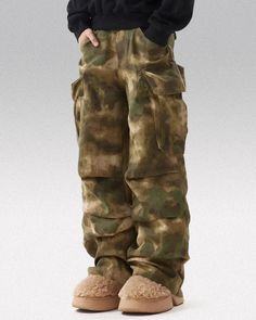 * Y2k camo cargo pants "Hama" are in Asian size: Please choose at least one size larger than your usual size. Check the size guide for more details. Step Up Your Urban Style with the Y2k Camo Cargo Pants "Hama" Bring the essence of the early 2000s into your wardrobe with these Y2k camo cargo pants "Hama". Crafted for those who appreciate both comfort and an edgy look, these pants are perfect for the urban explorer. With their bold camouflage pattern, they easily stand out, making them a must-hav Khaki Cargo Pants For Winter Streetwear, Camouflage Combat Parachute Pants, Camouflage Techwear Cargo Pants With Side Pockets, Camouflage Cargo Techwear Bottoms, Camouflage Cotton Cargo Pants In Techwear Style, Camouflage Cargo Techwear Pants, Camouflage Cargo Jeans For Streetwear, Camouflage Parachute Pants With Cargo Pockets, Camouflage Cargo Pants With Multiple Pockets