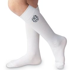 If you are looking for a traditional knee high stock that hugs legs in comfort, then Jefferies seamless "Big Hug" knee highs are for you! Comes with two pairs of socks. If you choose to monogram your socks only ONE pair will be monogrammed. 2 out of 4 socks will be monogrammed. White Knee High Socks, Monogram Ideas, 18th Century Clothing, Knee Highs, Big Hug, Baby Shower Presents, Century Clothing, High Knees, Valentine's Day Outfit