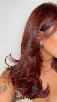 Rambut Brunette, Wine Hair, Ginger Hair Color, Cute Hairstyle, Hair Color Auburn, Auburn Hair, Hair Inspiration Color, Hair Inspo Color