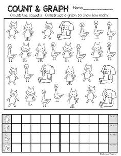 a printable worksheet for counting and graphing