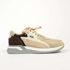 Cesare Paciotti Luxury Italian Men's 4US Cam Dal Sam Beige Brown White Sneakers (CPM5320)-AmbrogioShoes Beige Sneakers, Cesare Paciotti, Italian Men, Beige Brown, White Beige, White Sneakers, Puma Sneaker, Gold Color, Shoes Mens