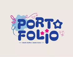 the logo for porta folio, an italian language children's entertainment center