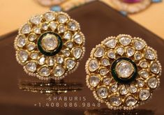 Ruby stud,polki stud,polki diamond jewelry in silver,big studs,indian jewelry,statement jewelry-SHABURIS Studs Indian, Diamond Ornaments, Silver Market, Silver Collection, All Gems, Jewelry Care Instructions, Banarasi Saree, Jewelry Statement, Fancy Jewellery