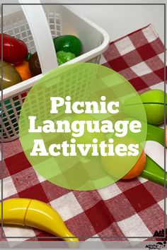 the picnic language activities are fun and easy to do with your child's hands