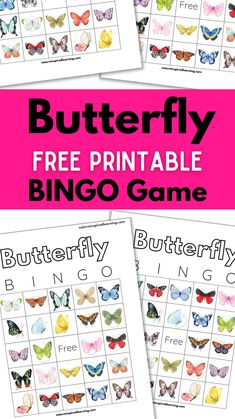 butterfly printable game for kids to play on the go with their own name and pictures