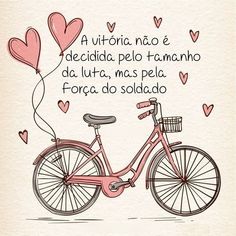 a pink bicycle with hearts attached to the handlebars is in front of a white background